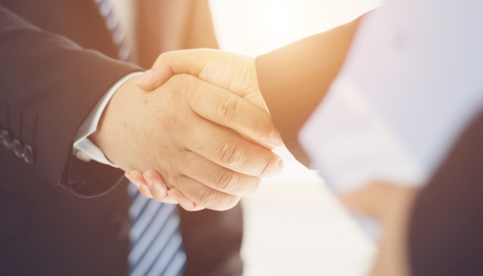 Hand shake - timeline