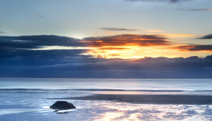 Laxey Beach at Sunrise Isle of Man